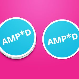 AMP*D Sticker - Blue