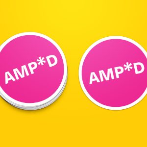 AMP*D Sticker - Pink